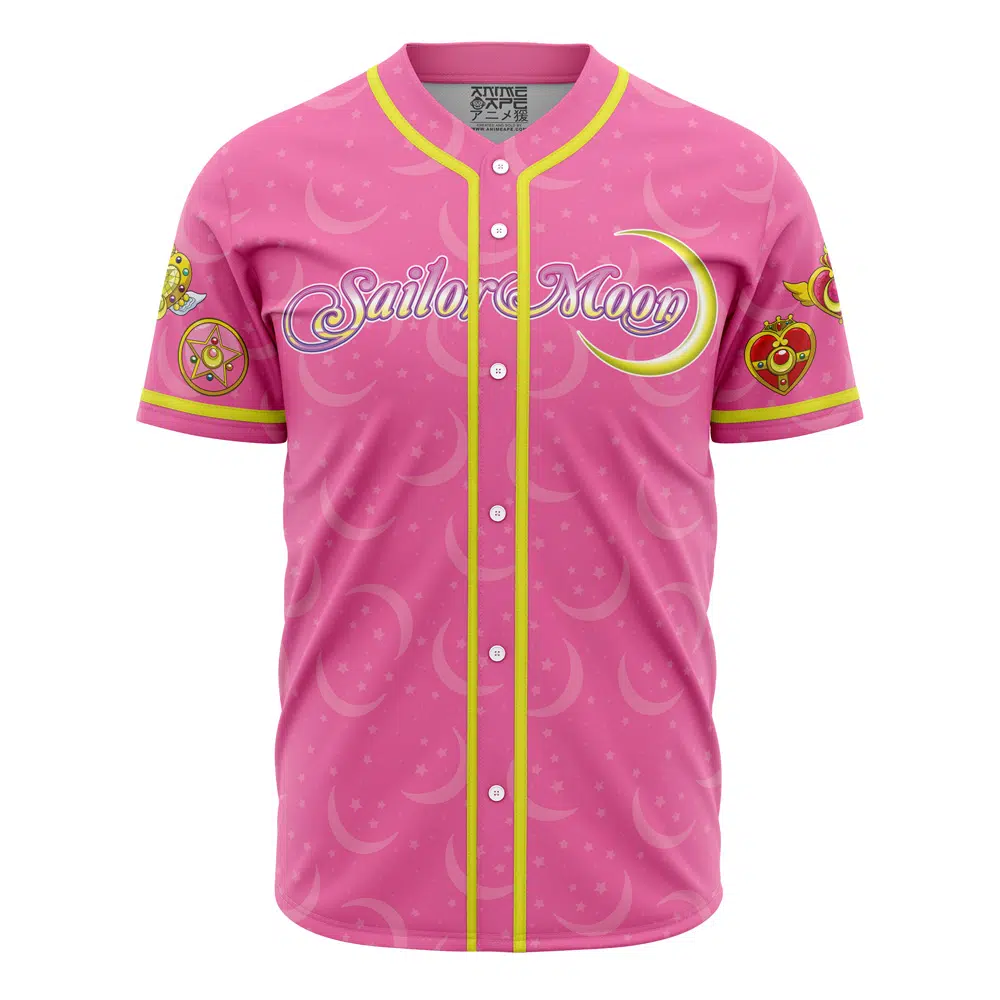 Alternative view of Personalized Pretty Guardian V1 Sailor Moon Baseball Jersey