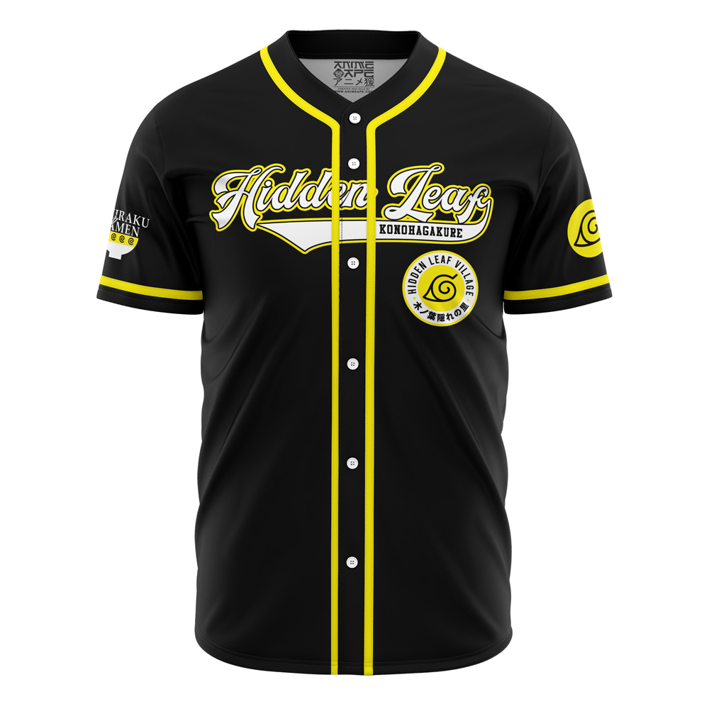 Alternative view of Personalized Shippuden Hidden Leaf Uzumaki Shippuden Baseball Jersey