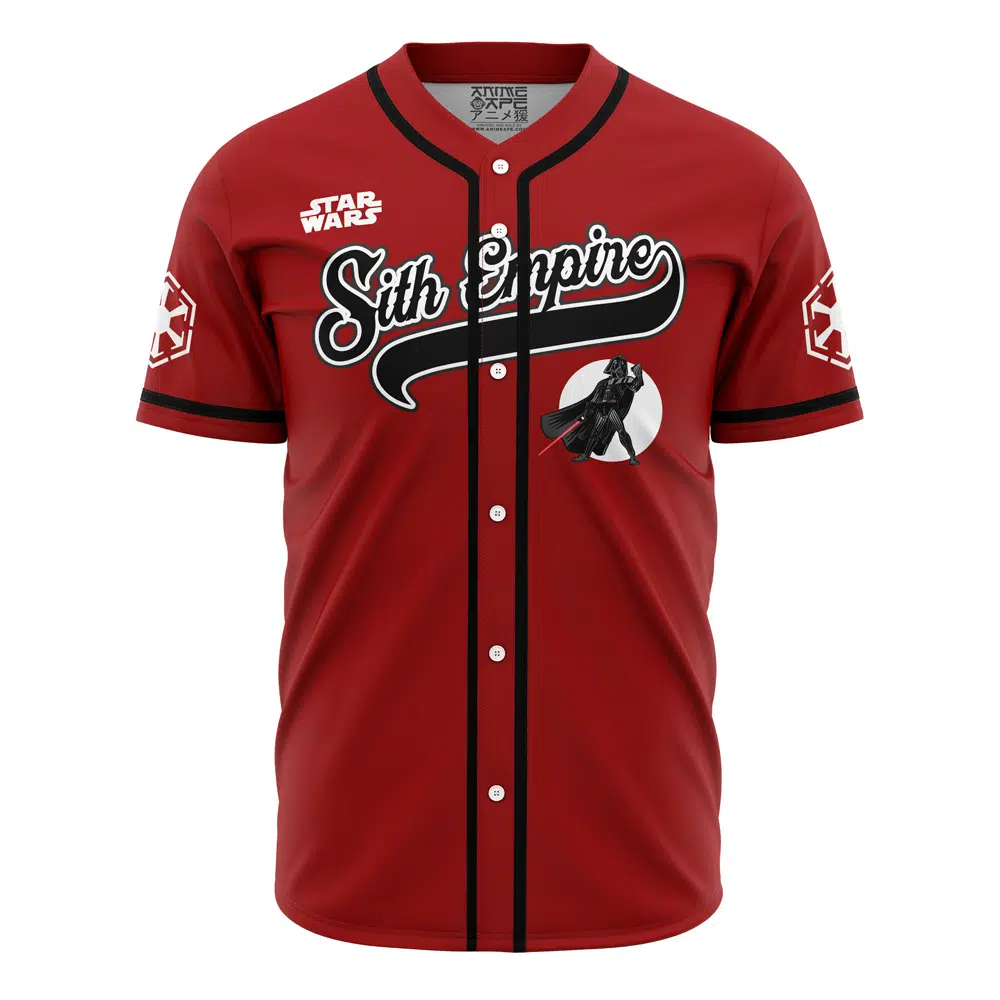 Alternative view of Personalized Sith Empire Vader Star Wars Baseball Jersey