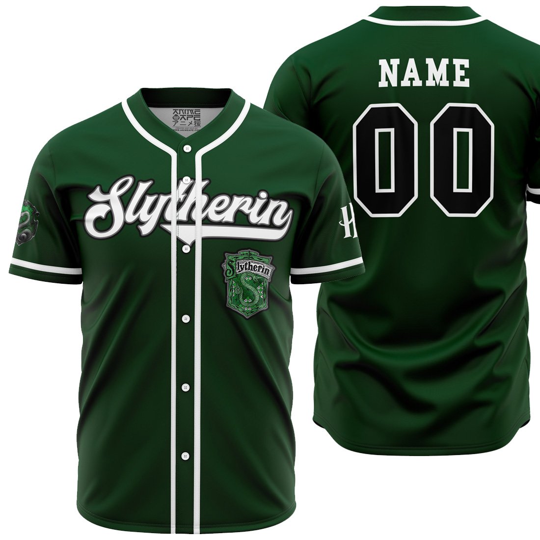 Personalized Slytherin House Harry Potter Baseball Jersey