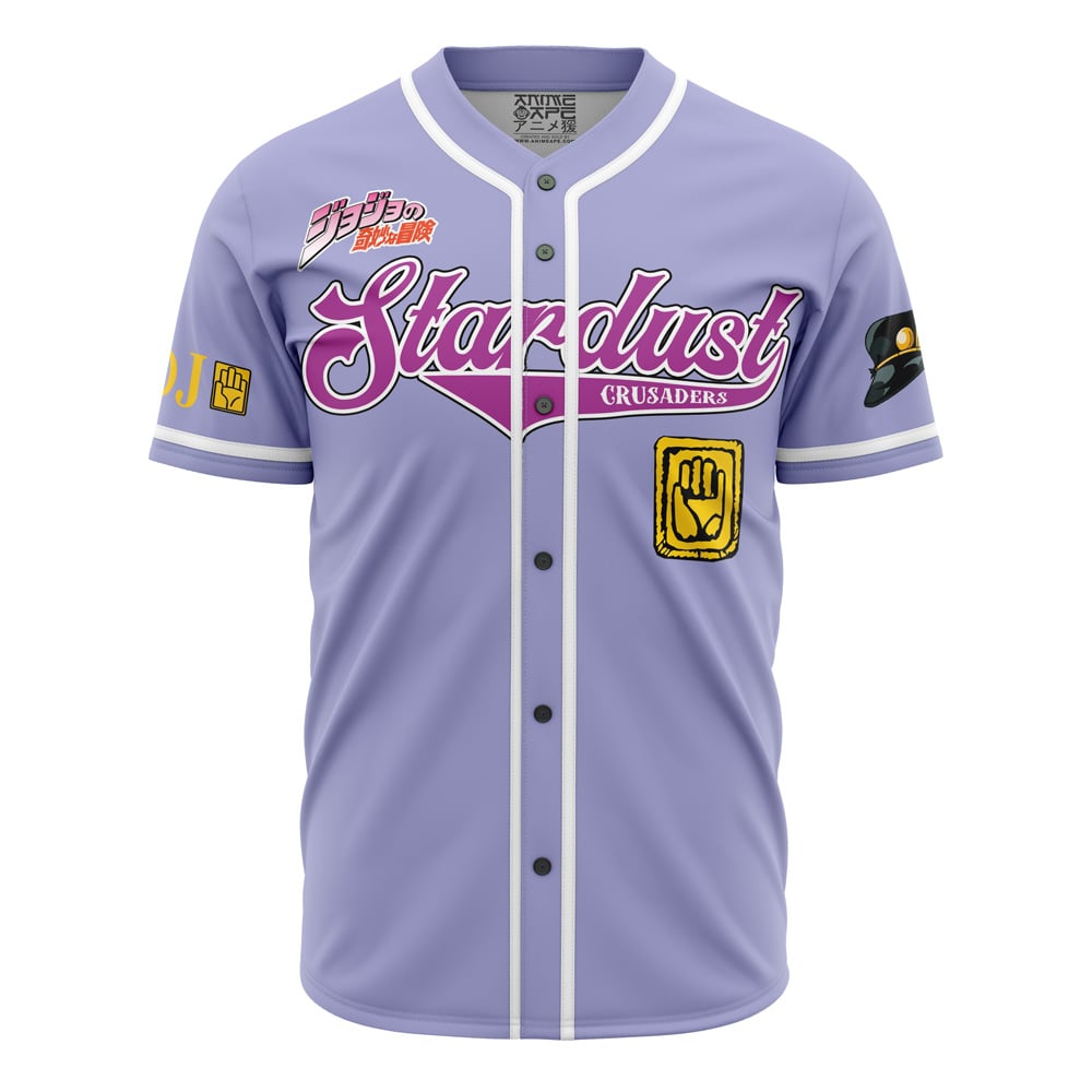 Alternative view of Personalized Stardust Crusaders Jojo’s Bizarre Adventure Baseball Jersey