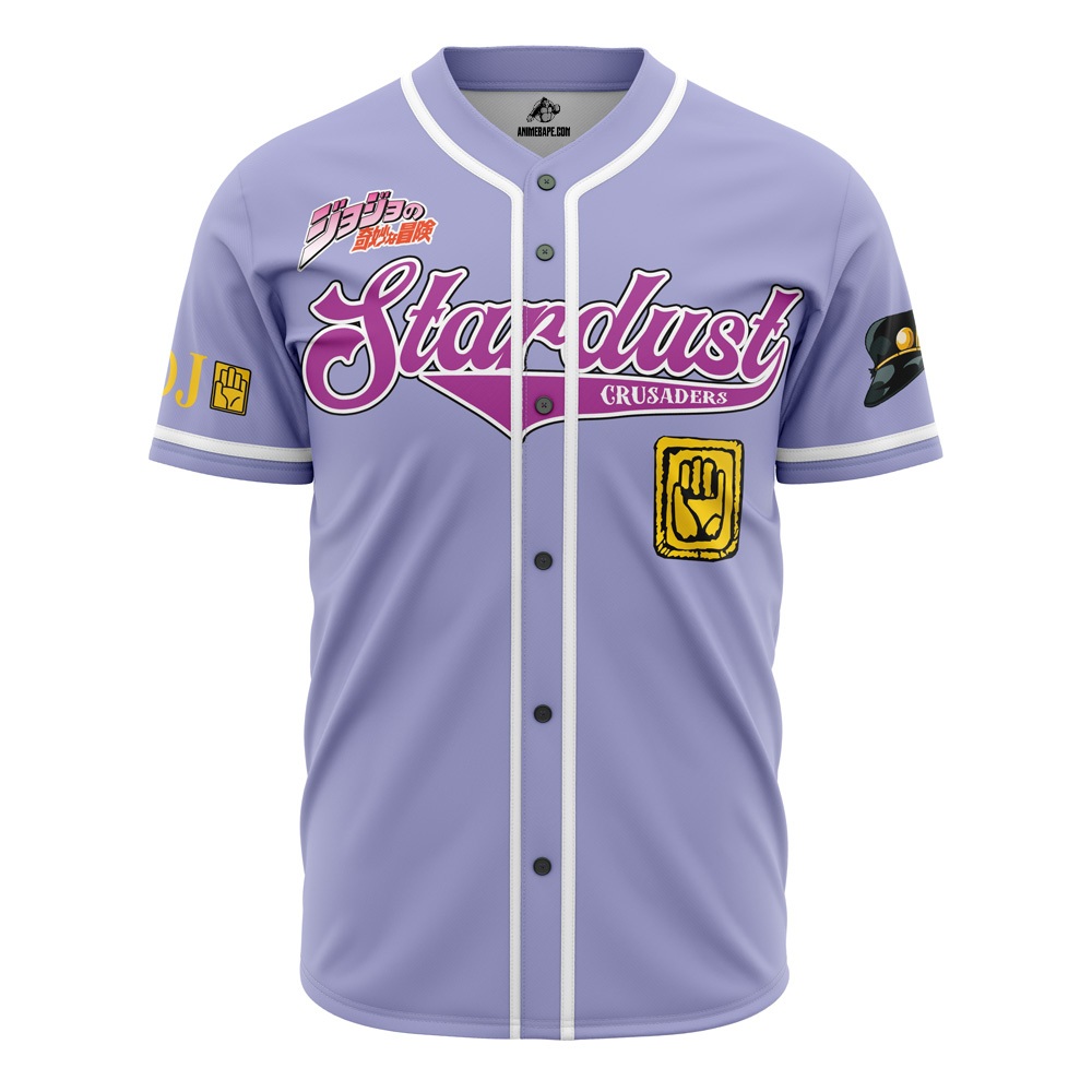 Alternative view of Personalized Stardust Crusaders Jojo's Bizarre Adventure Custom Baseball Jersey - Otaku Hall