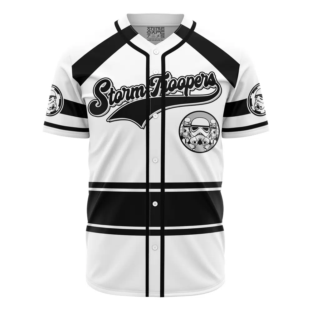 Alternative view of Personalized Stormtroopers Star Wars Baseball Jersey