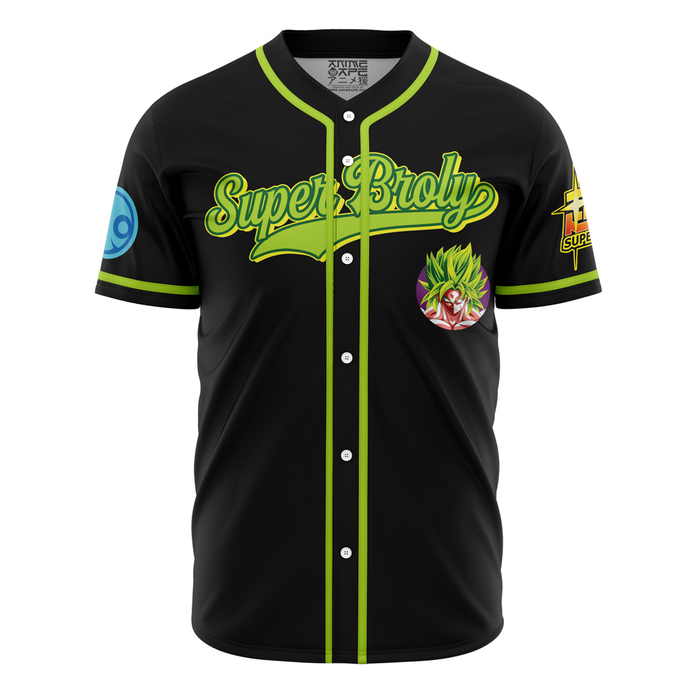 Alternative view of Personalized Super Broly Dragon Ball Z Baseball Jersey