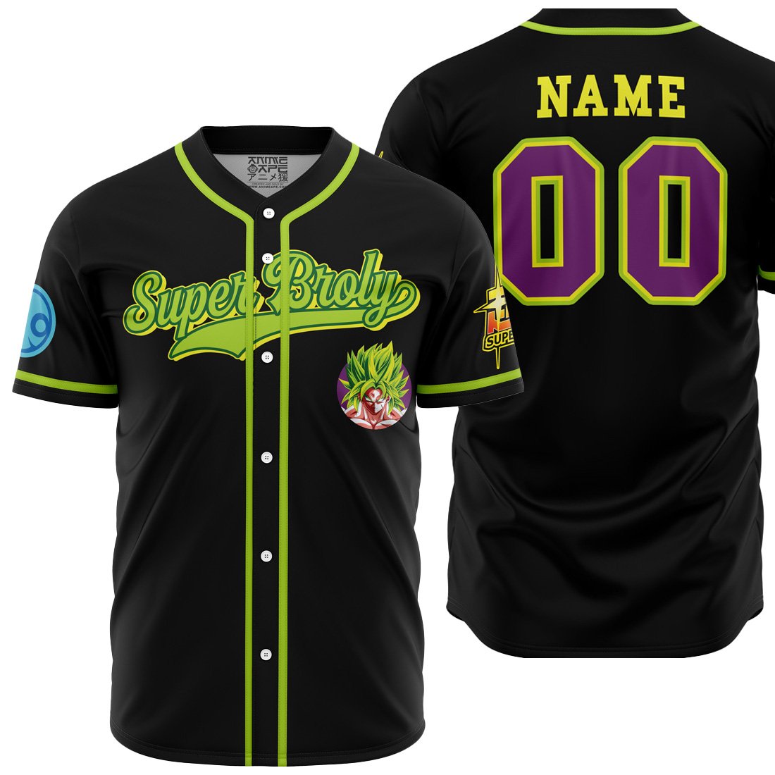 Personalized Super Broly Dragon Ball Z Baseball Jersey
