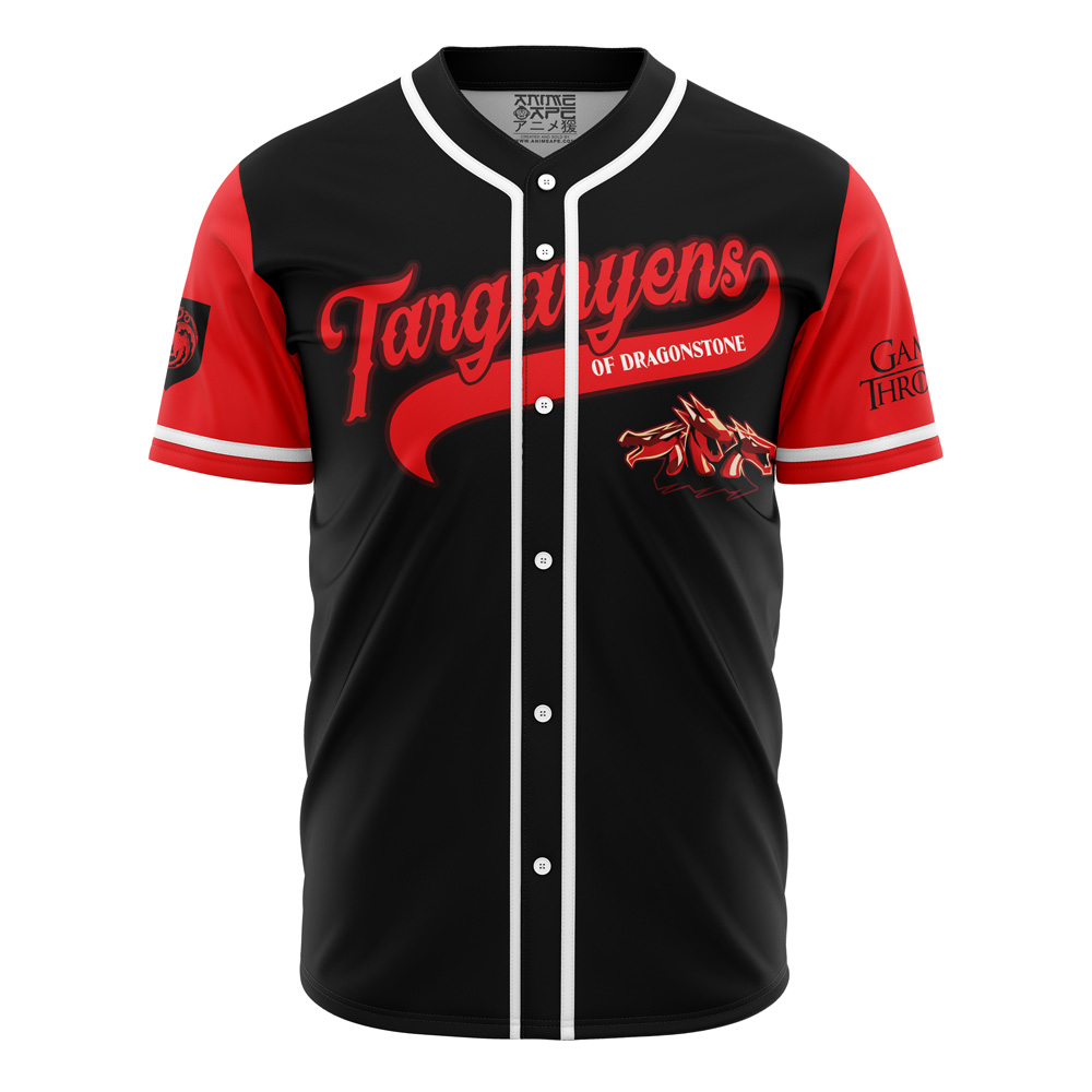 Alternative view of Personalized Targaryens of Dragonstone Game of Thrones Baseball Jersey