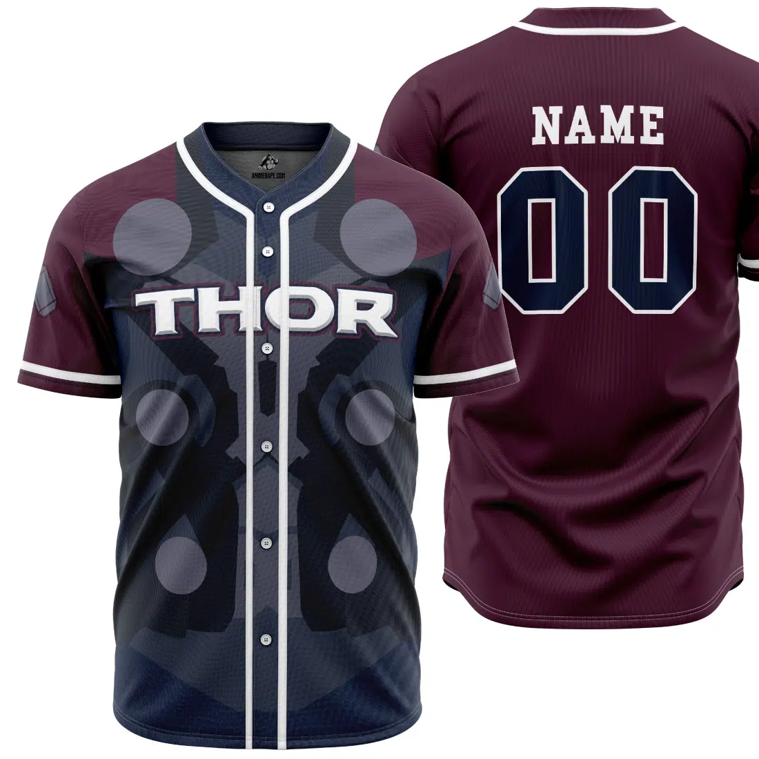 Personalized Thor Marvel Custom Baseball Jersey - Otaku Hall