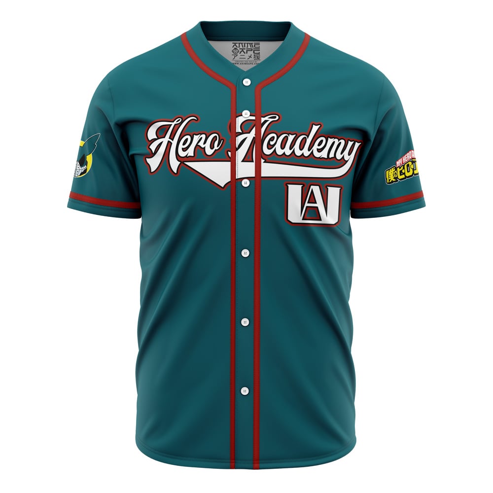 Alternative view of Personalized U.A. High School Deku My Hero Academia Baseball Jersey