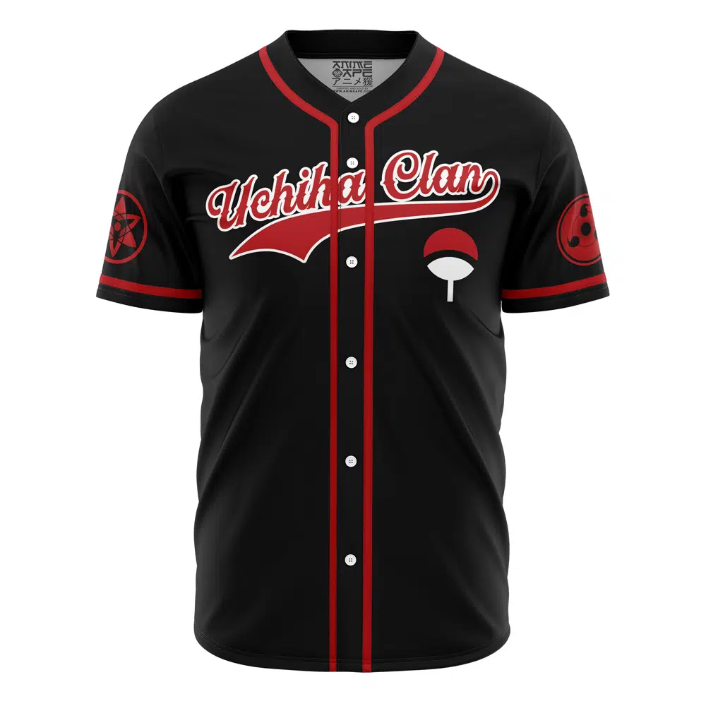Alternative view of Personalized Uchicha Clan Shippuden Baseball Jersey