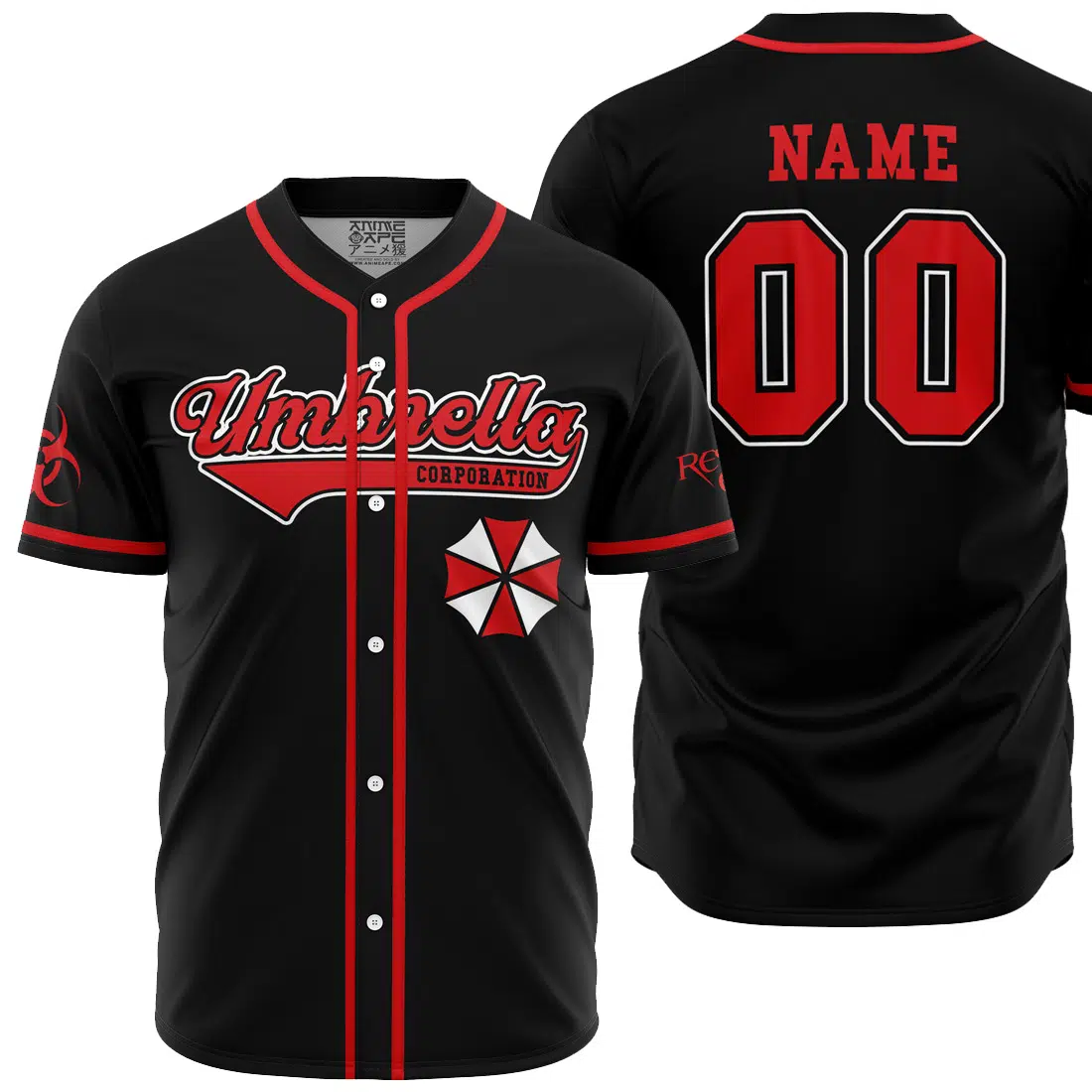 Personalized Umbrella Corp Resident Evil Baseball Jersey