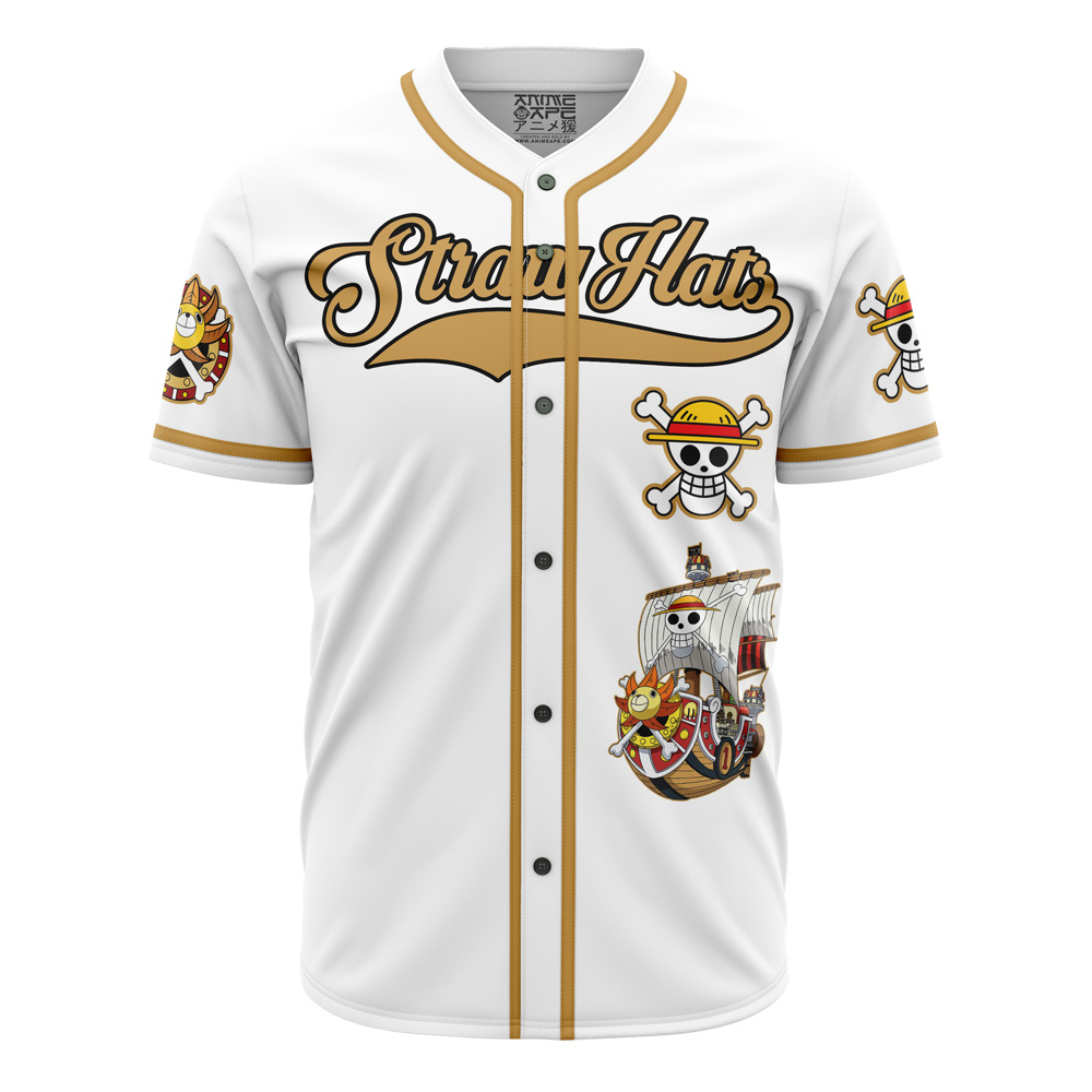 Alternative view of Personalized White Straw Hats One Piece Baseball Jersey