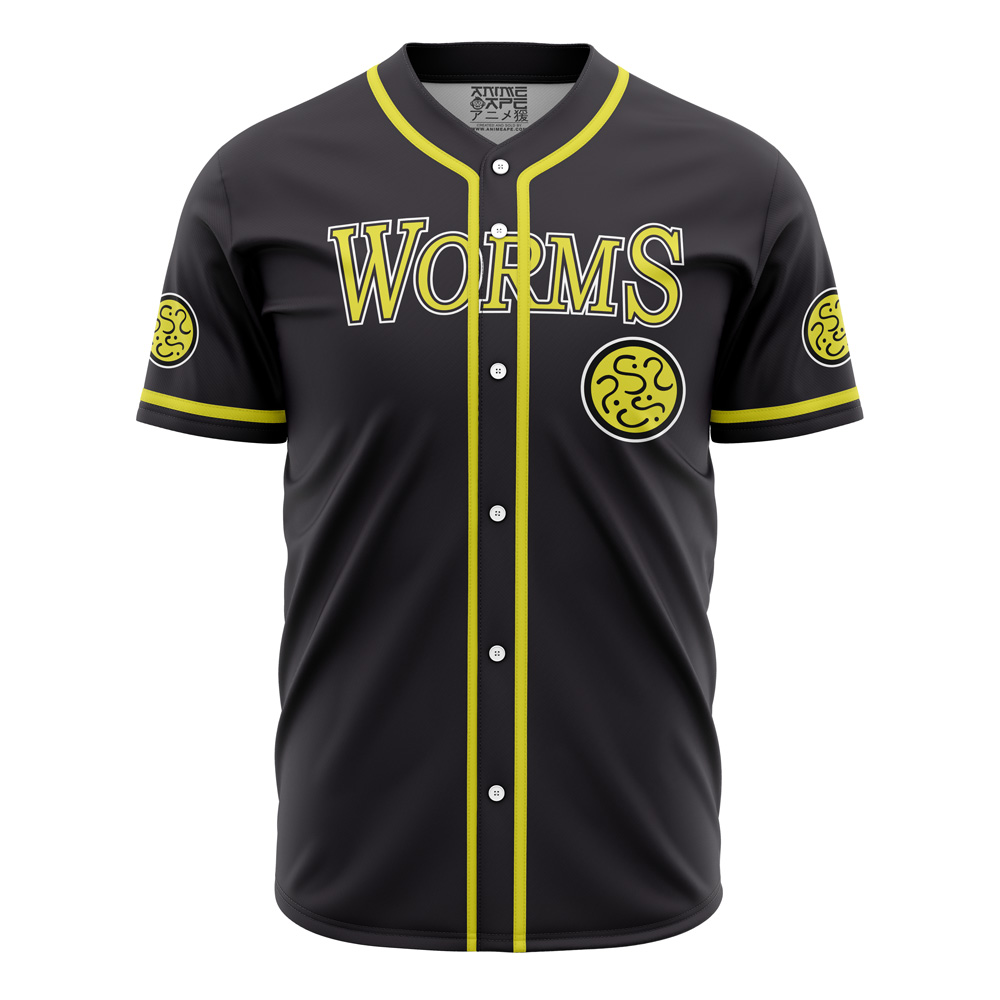 Alternative view of Personalized Worms Dorohedoro Baseball Jersey