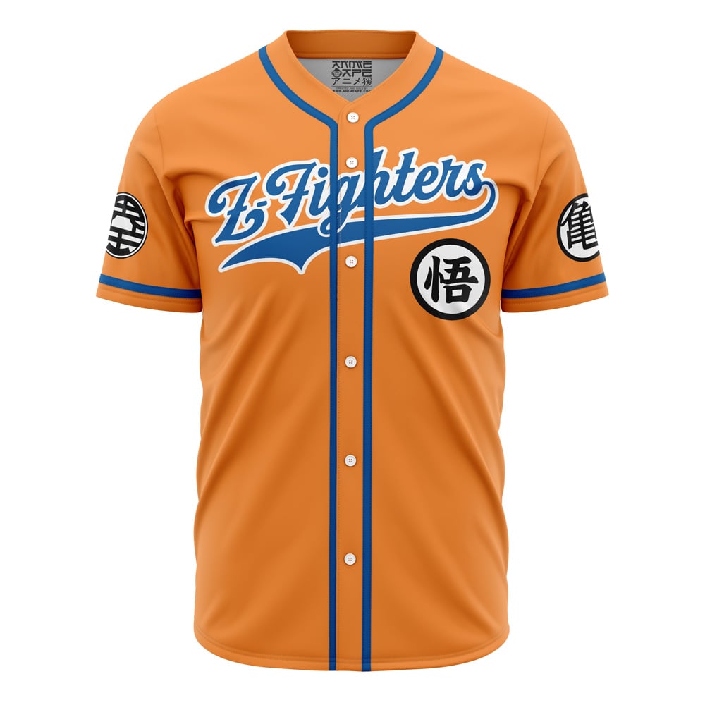 Alternative view of Personalized Z-Fighters Dragon Ball Z Baseball Jersey