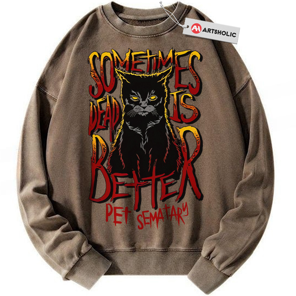 Alternative view of Pet Sematary Sweatshirt, Horror Movie Sweatshirt, Vintage Sweater