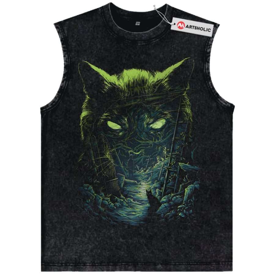Alternative view of Pet Sematary Tank Top, Halloween Tank Top, Horror Tank Top, Vintage Tank Top