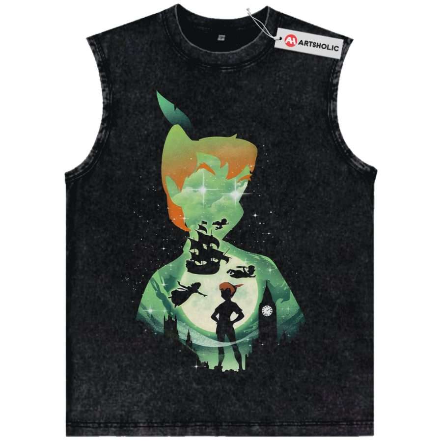Alternative view of Peter Pan Tank Top, Animated Tank Top, Vintage Tank Top