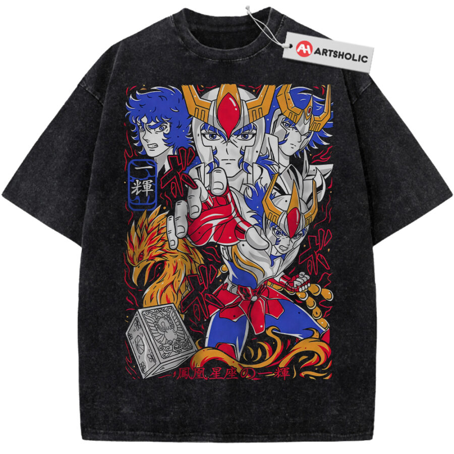 Alternative view of Phoenix Ikki Shirt, Saint Seiya Shirt, Anime Shirt, Vintage T-Shirt