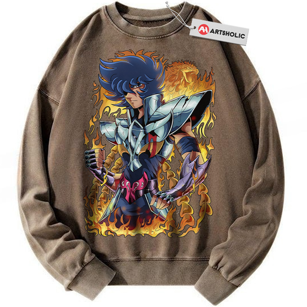 Alternative view of Phoenix Ikki Sweatshirt, Saint Seiya Sweatshirt, Anime Sweatshirt, Vintage Sweatshirt
