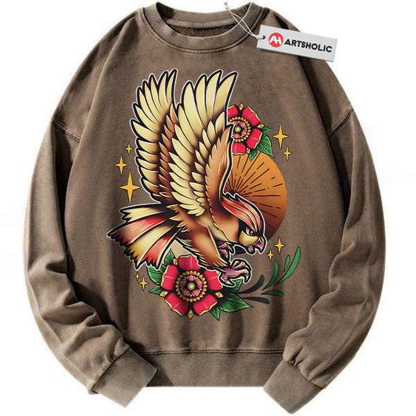 Alternative view of Pidgeotto Sweatshirt, Pokemon Sweatshirt, Anime Sweatshirt, Vintage Sweatshirt