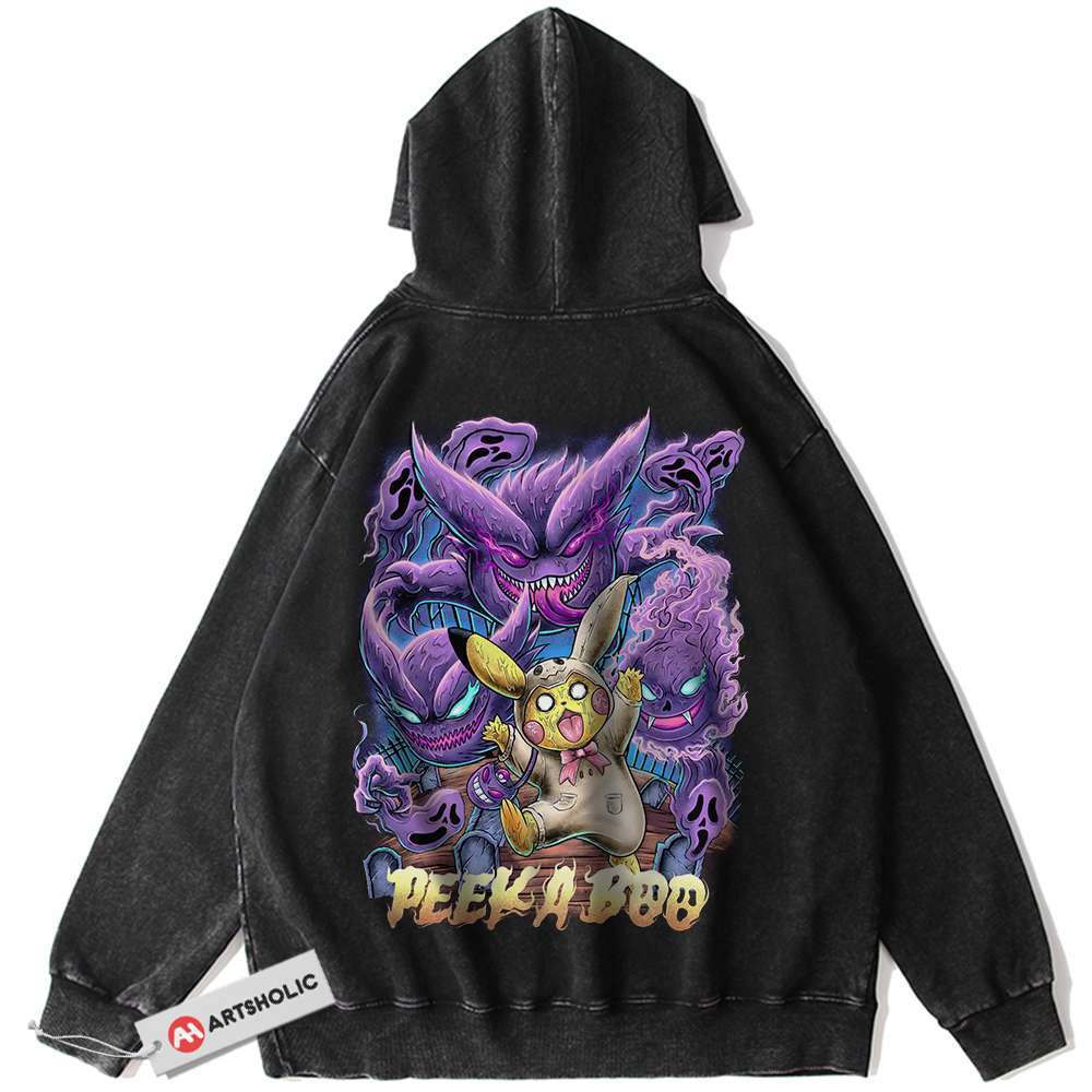 Pikachu Hoodie, Gengar Hoodie, Pokemon Hoodie, Anime Hoodie, Vintage Hoodie