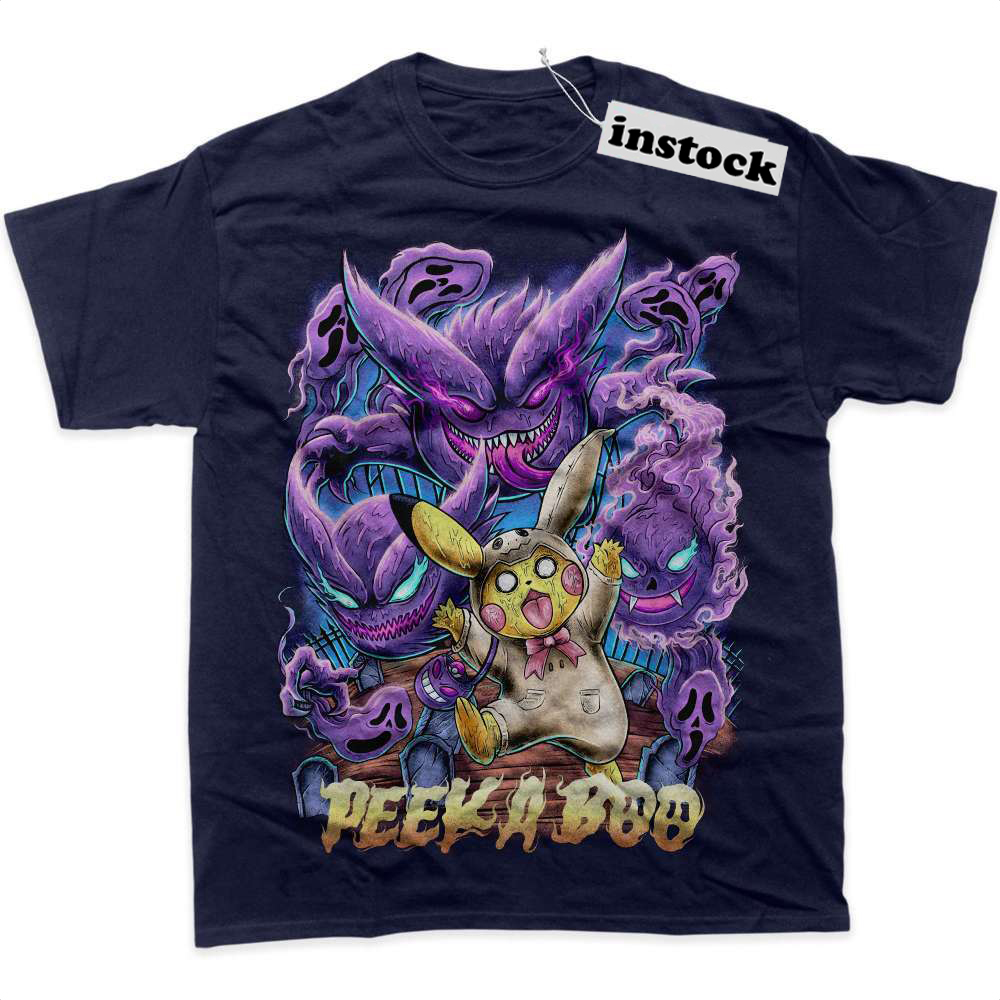 Pikachu Shirt, Gengar Shirt, Pokemon Shirt, Anime Shirt, Graphic Tee