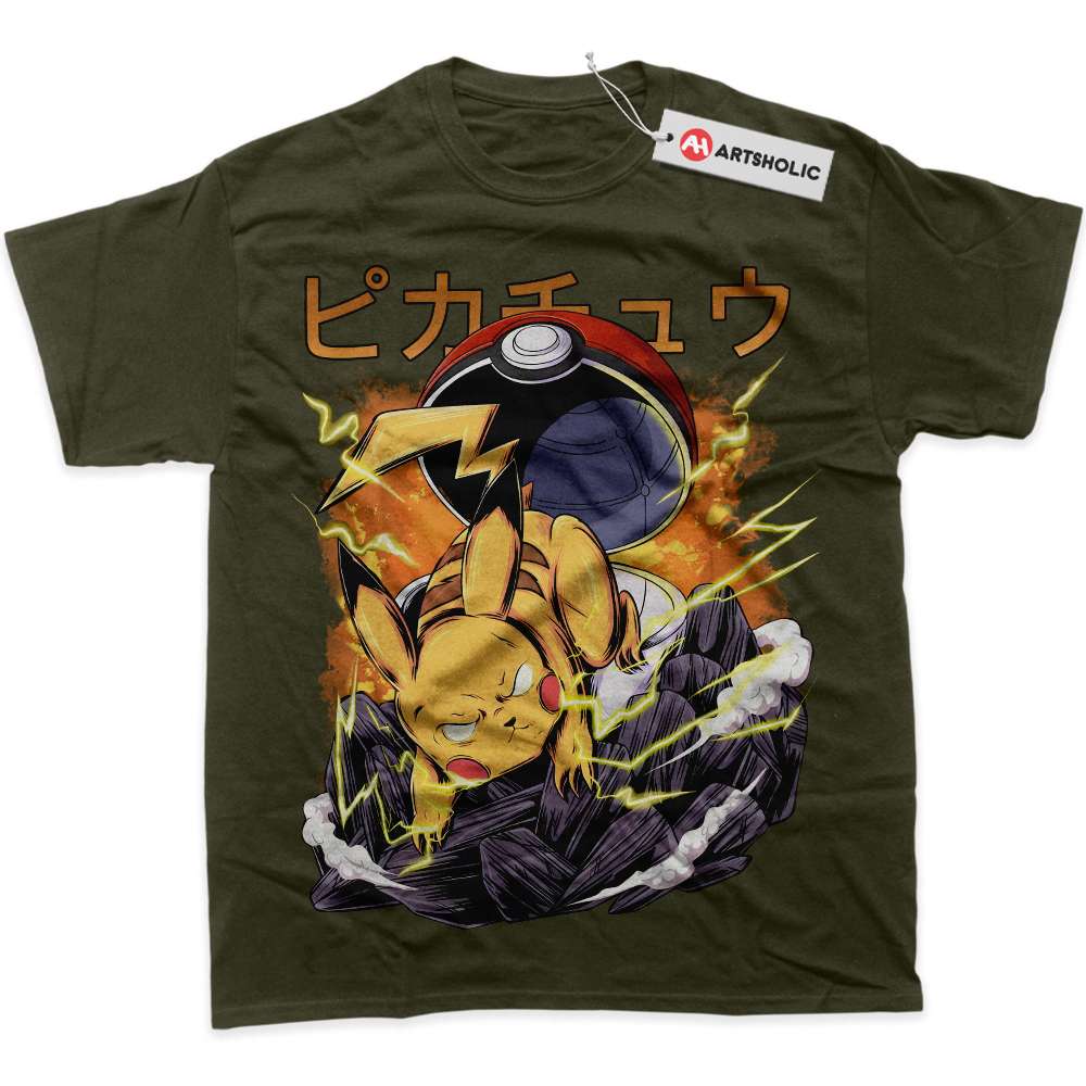 Alternative view of Pikachu Shirt, Pokemon Shirt, Anime Shirt, Graphic T-Shirt
