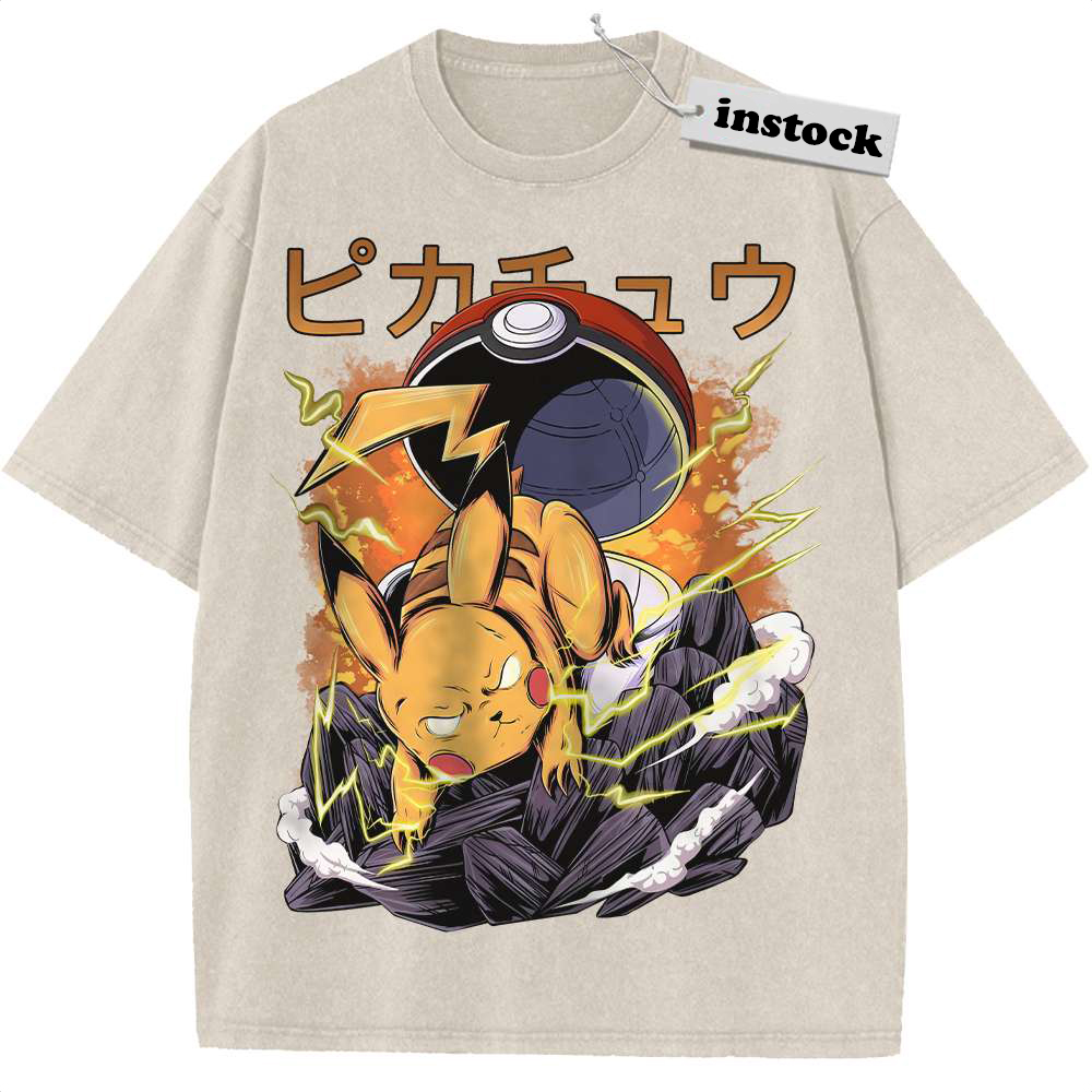 Pikachu Shirt, Pokemon shirt, Anime Shirt, Vintage T-Shirt