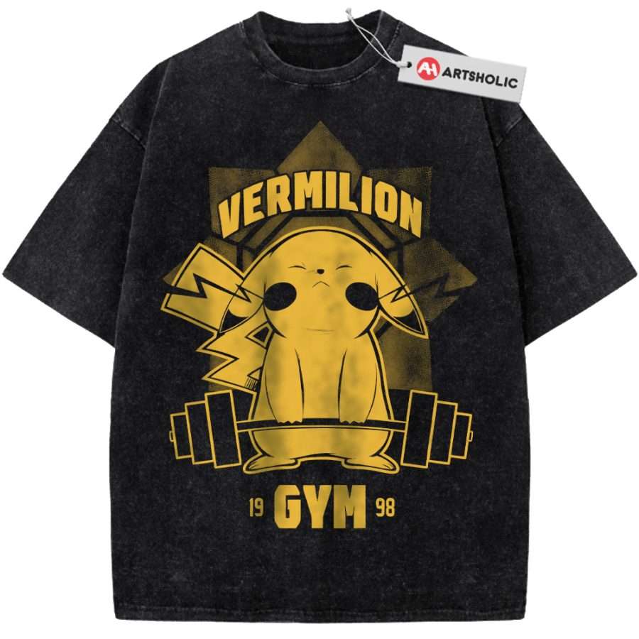Alternative view of Pikachu Shirt, Pokemon shirt, Anime Shirt, Vintage T-Shirt