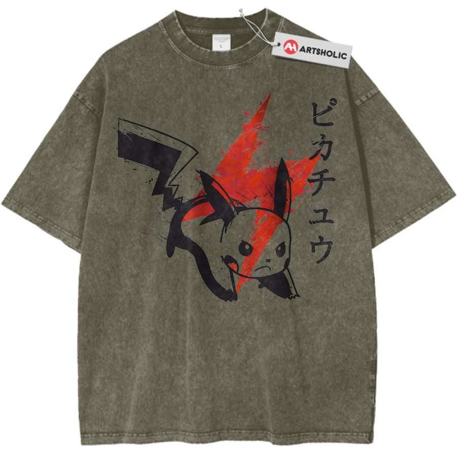 Alternative view of Pikachu Shirt, Pokemon shirt, Anime Shirt, Vintage Tee
