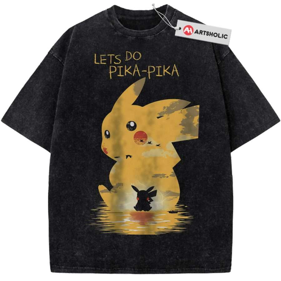 Alternative view of Pikachu Shirt, Pokemon shirt, Anime Shirt, Vintage Tee