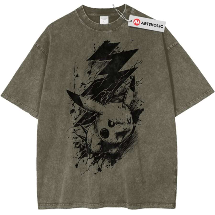 Alternative view of Pikachu Shirt, Pokemon shirt, Anime Shirt, Vintage Tee
