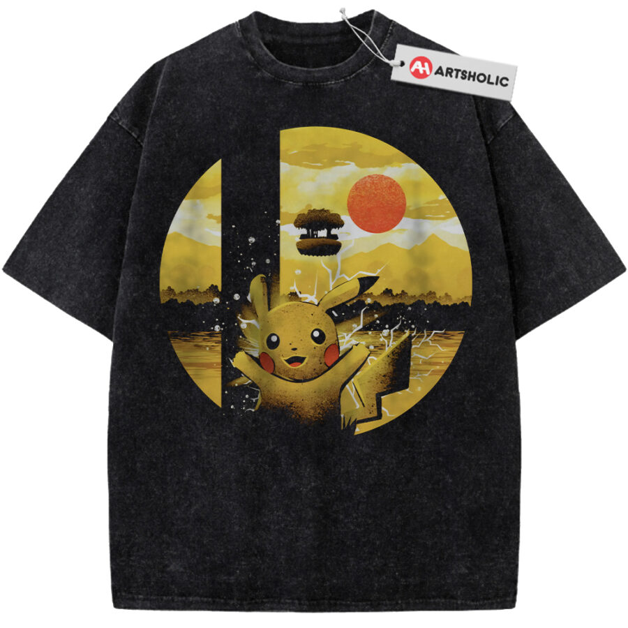 Alternative view of Pikachu Shirt, Pokemon Shirt, PKM Shirt, Anime Shirt, Vintage T-Shirt