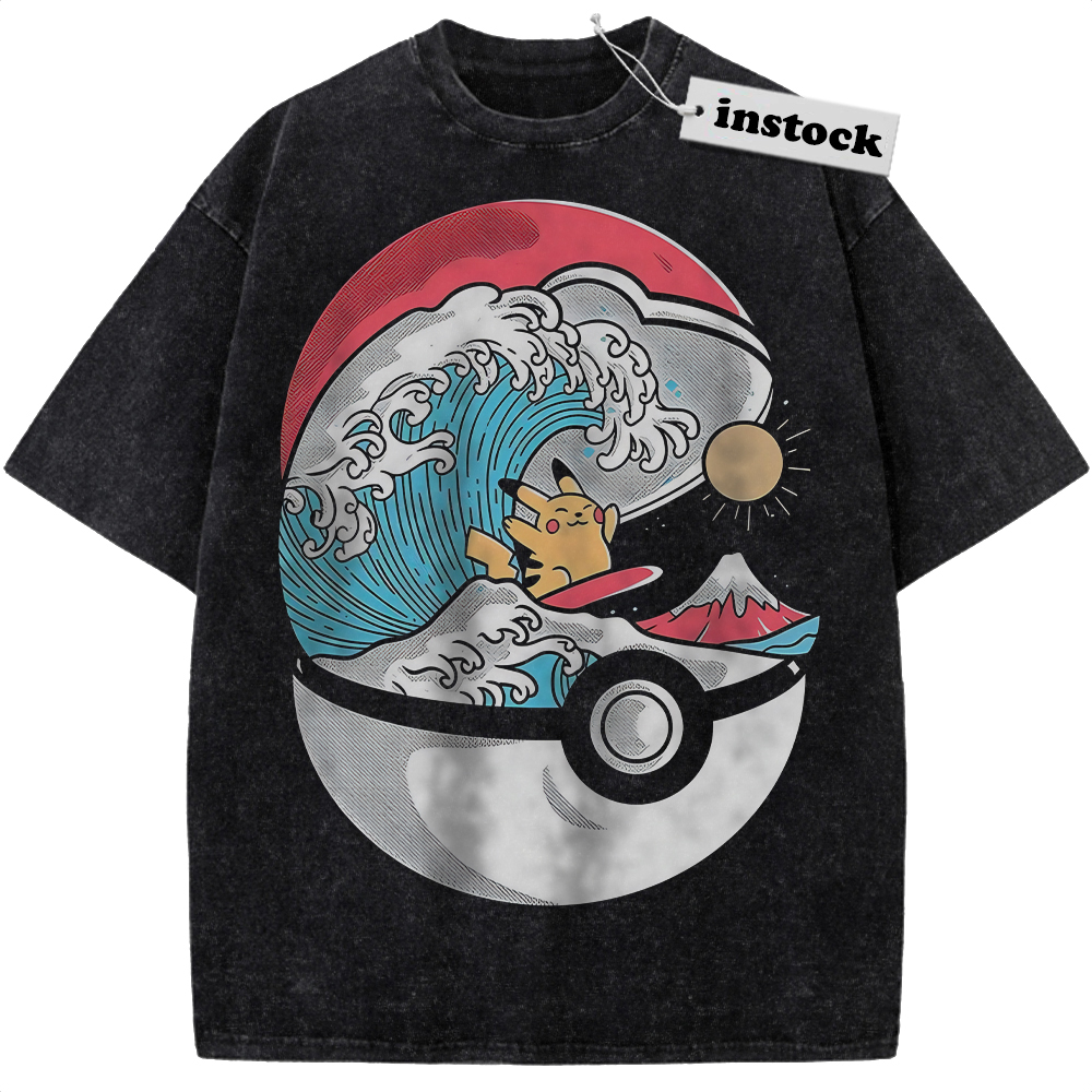 Pikachu Shirt, Pokemon Shirt, PKM Shirt, Anime Shirt, Vintage T-Shirt