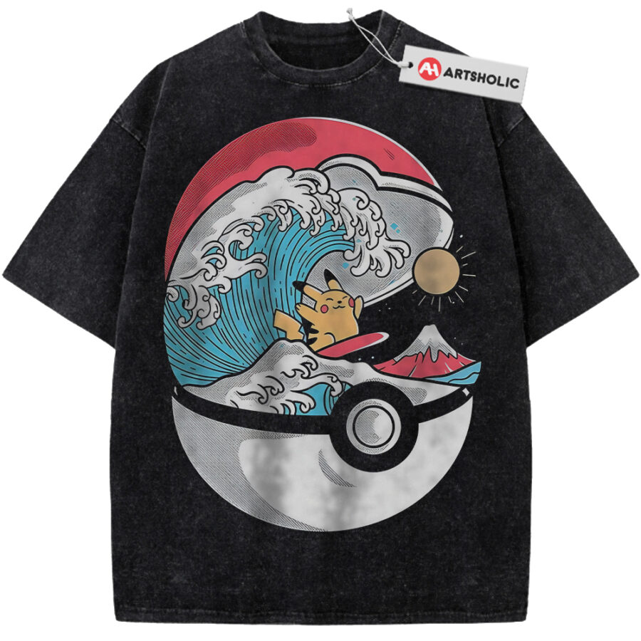 Alternative view of Pikachu Shirt, Pokemon Shirt, PKM Shirt, Anime Shirt, Vintage T-Shirt