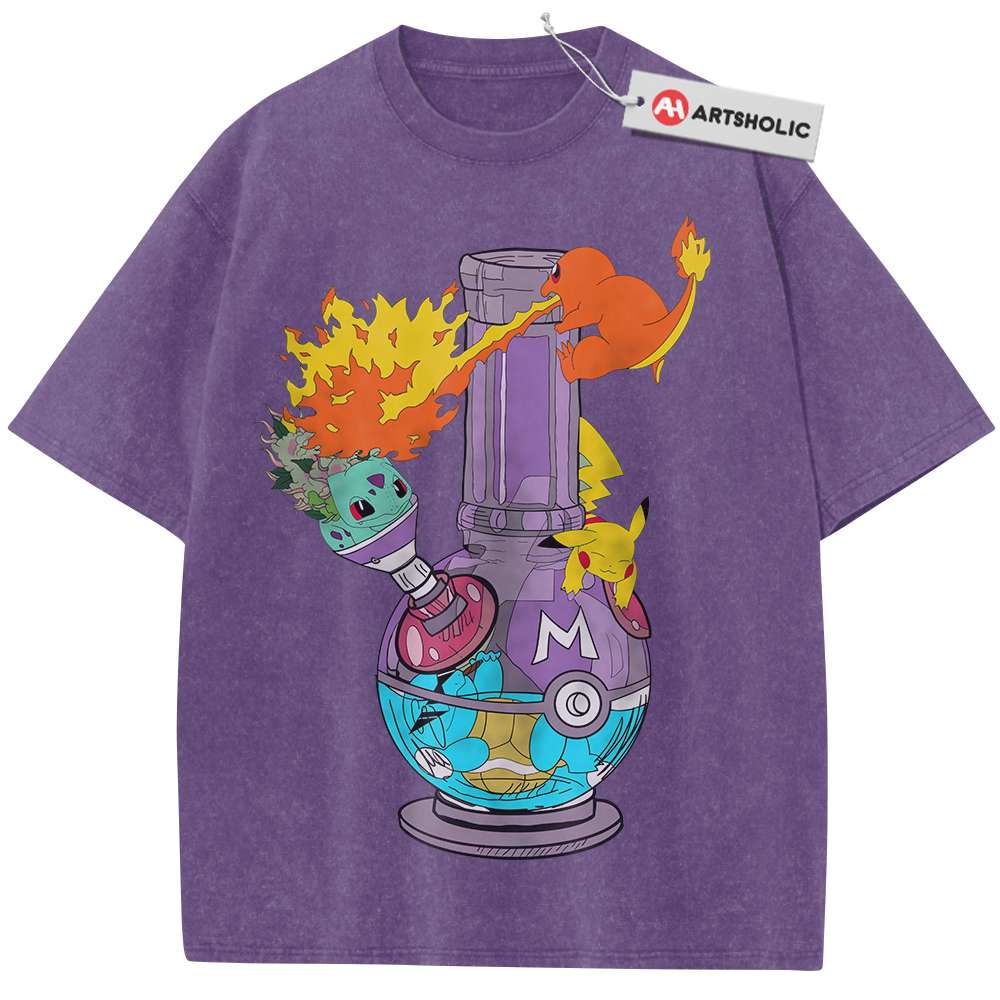 Pikachu Shirt, Squirtle Shirt, Charmander Shirt, Bulbasaur Shirt, Pokemon shirt, Anime Shirt, Vintage Tee