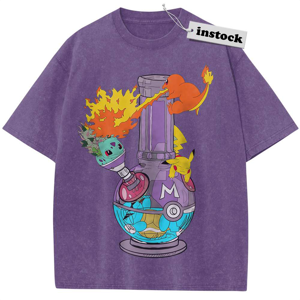 Pikachu Shirt, Squirtle Shirt, Charmander Shirt, Bulbasaur Shirt, Pokemon shirt, Anime Shirt, Vintage Tee