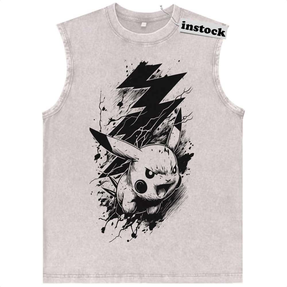 Pikachu Tank Top, Pokemon Tank Top, Anime Tank Top, Vintage Tank Top