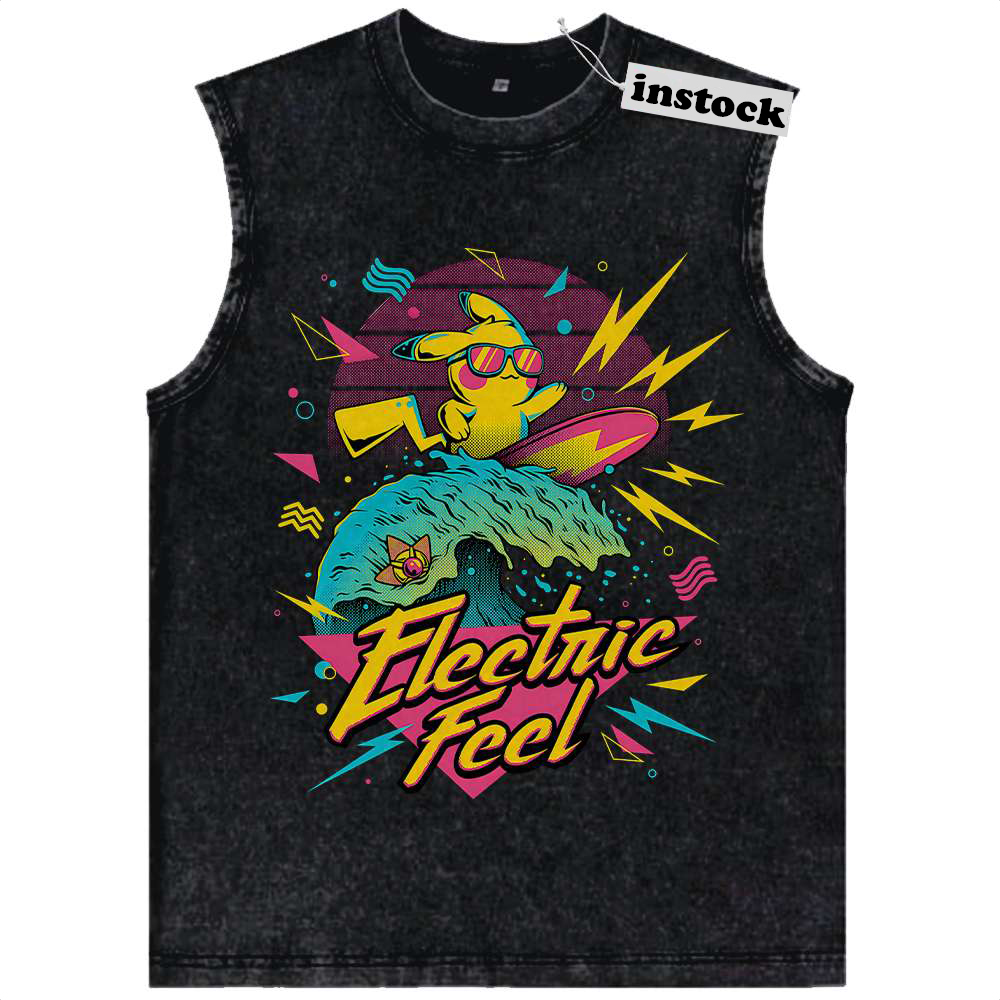 Pikachu Tank Top, Pokemon Tank Top, Anime Tank Top, Vintage Tank Top