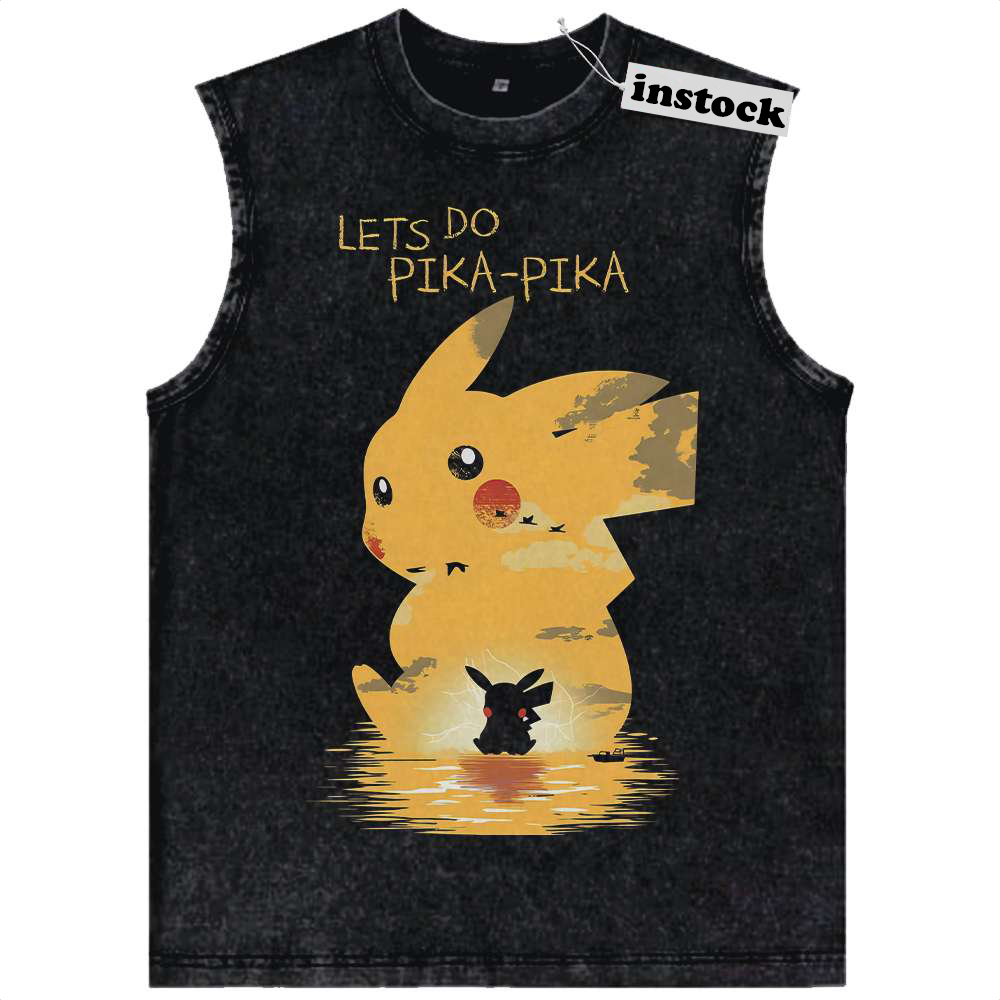 Pikachu Tank Top, Pokemon Tank Top, Anime Tank Top, Vintage Tank Top