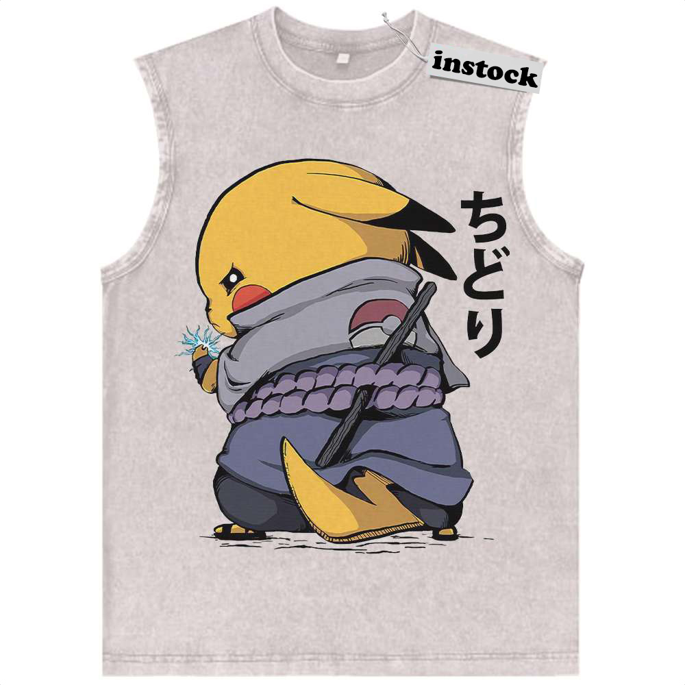 Pikachu Tank Top, Pokemon Tank Top, Anime Tank Top, Vintage Tank Top