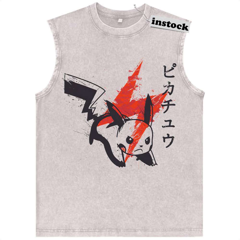 Pikachu Tank Top, Pokemon Tank Top, Anime Tank Top, Vintage Tank Top