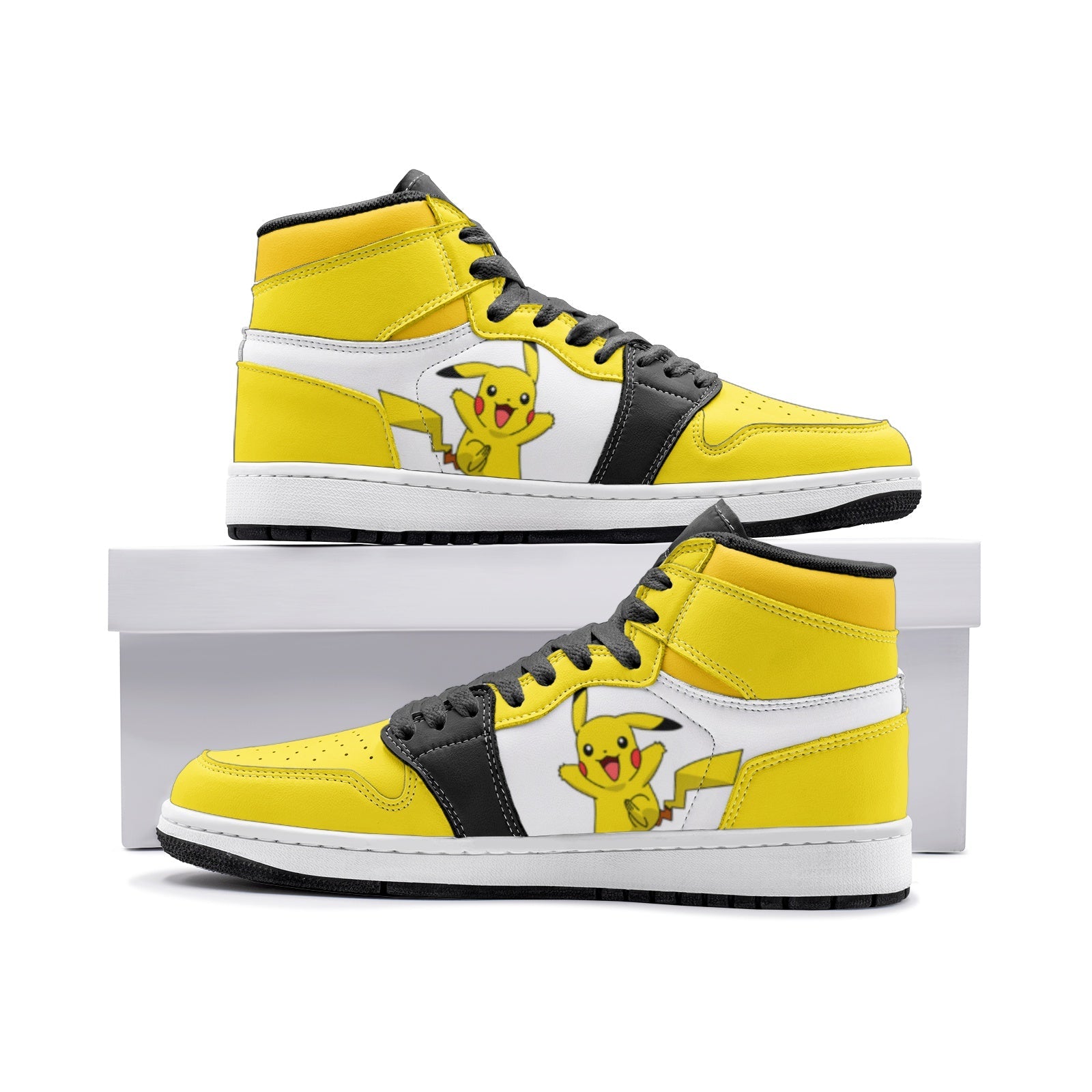 Pikachu V1 Pokemon Custom Sneaker Mid 1 Basketball Shoes - Otaku Hall