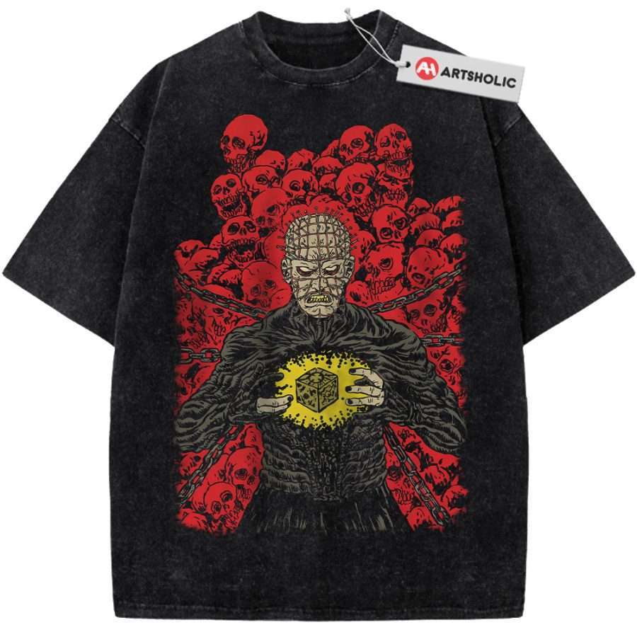 Alternative view of Pinhead Shirt, Hellraiser Shirt, Halloween Shirt, Horror Shirt, Vintage T-Shirt