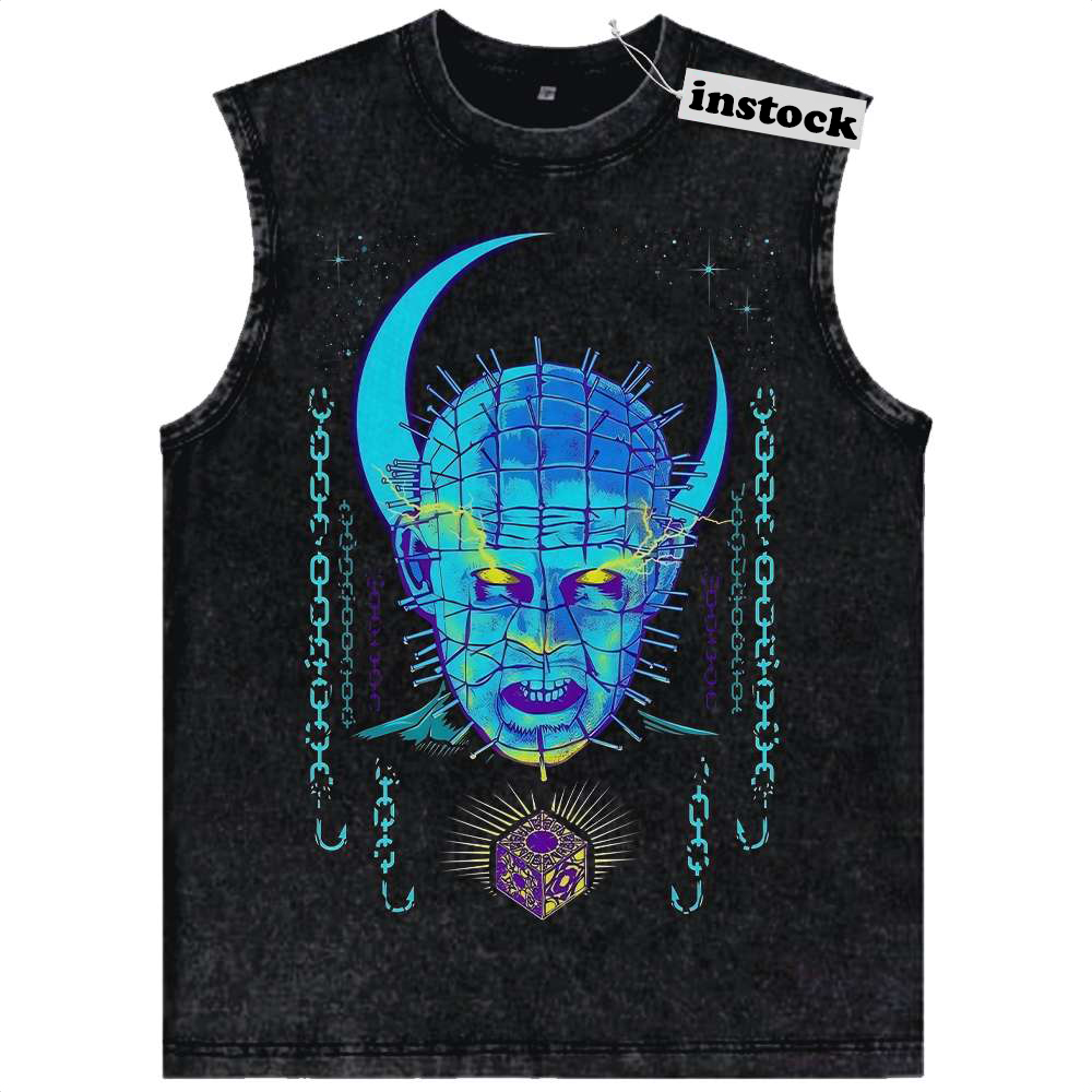 Pinhead Tank Top, Hellraiser Tank Top, Halloween Tank Top, Horror Tank Top, Vintage Tank Top