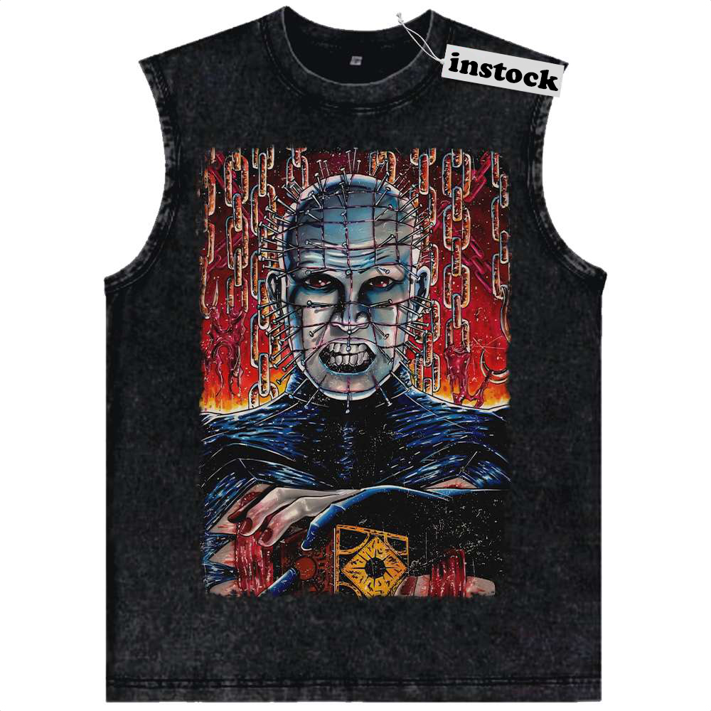 Pinhead Tank Top, Hellraiser Tank Top, Horror Movie Tank Top, Vintage Tank Top