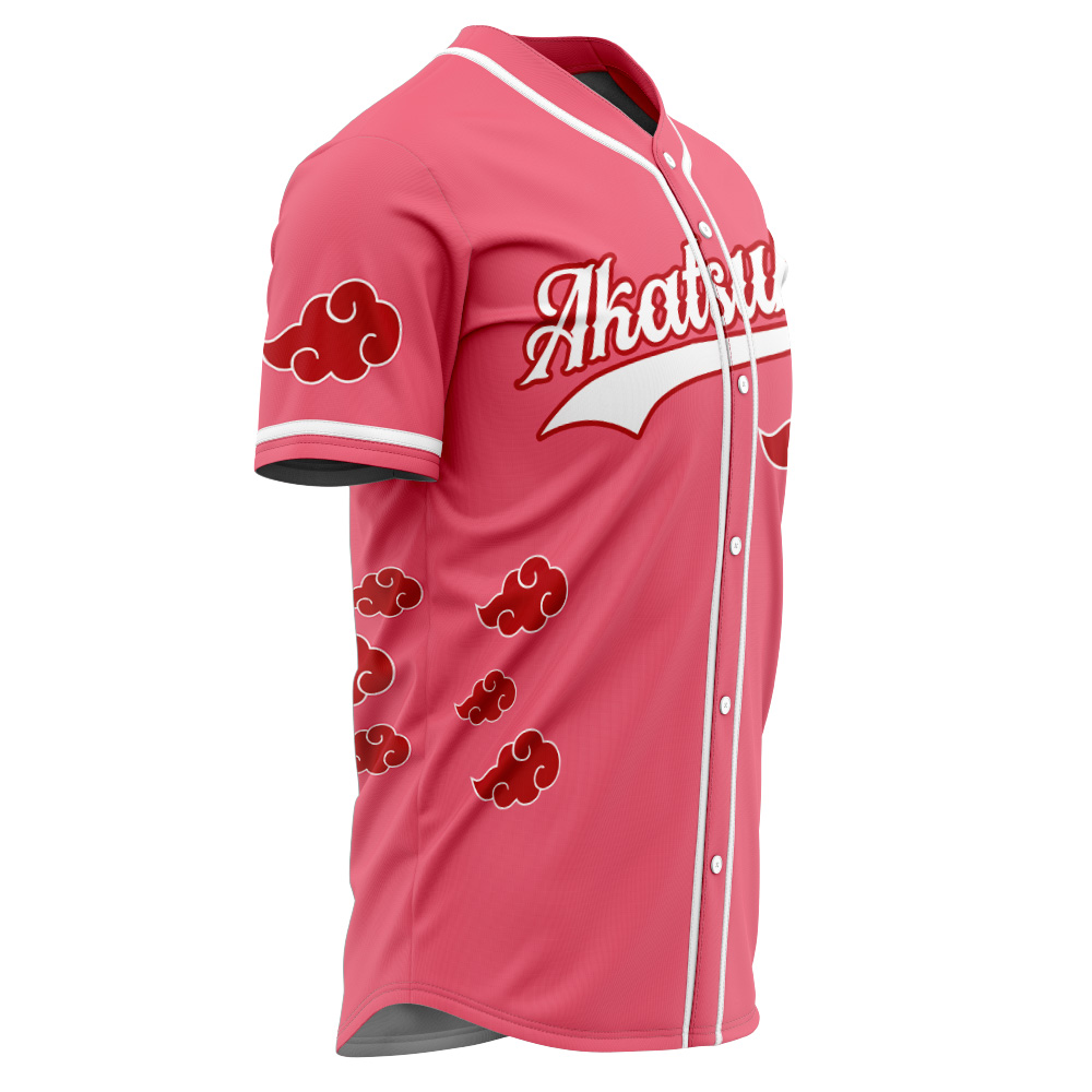 Alternative view of Pink Akatsuki Uchiha Shippuden Baseball Jersey