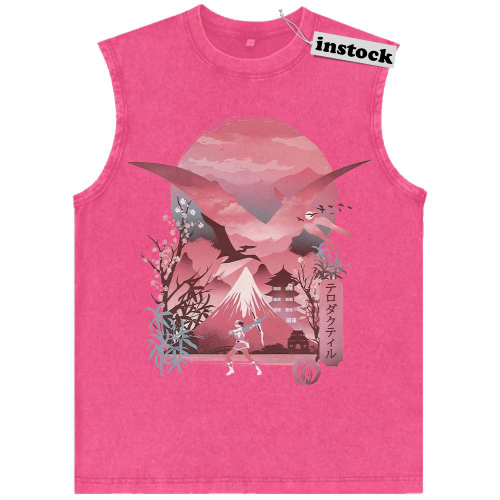 Pink Ranger Tank Top, Power Rangers Tank Top, Animated Tank Top, Vintage Tank Top