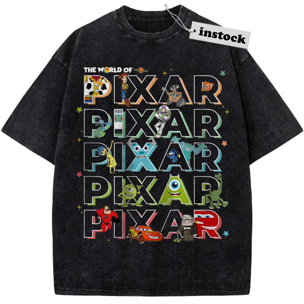Pixar Characters Shirt, Cartoon Shirt, Vintage T-Shirt