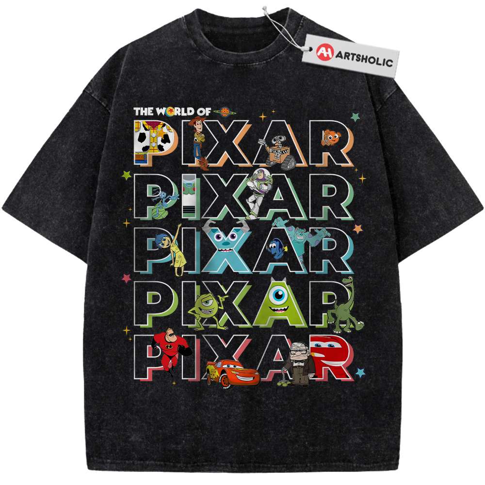 Pixar Characters Shirt, Cartoon Shirt, Vintage T-Shirt