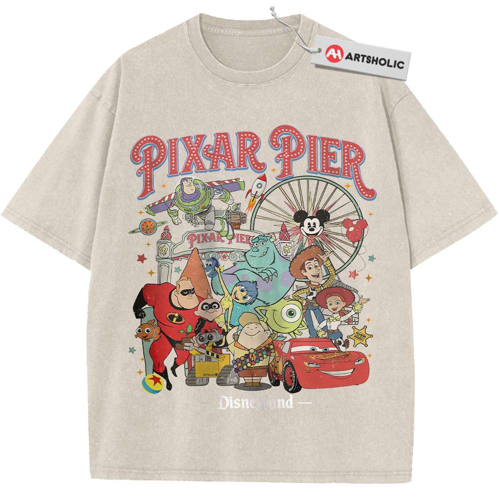 Pixar x Disney Shirt, Cartoon Shirt, Vintage T-Shirt